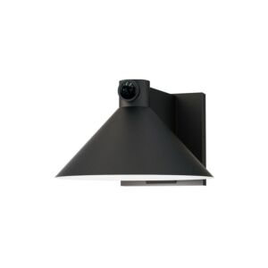 Conoid LED LED Outdoor Wall Sconce W  Dusk Dawn in Black by Maxim