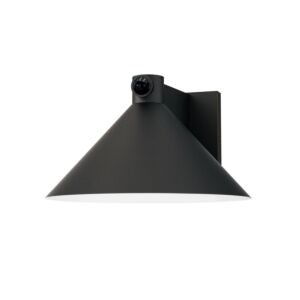 Conoid LED LED Outdoor Wall Sconce W  Dusk Dawn in Black by Maxim