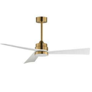 Vortex 52"Ceiling Fan in Natural Aged Brass by Maxim