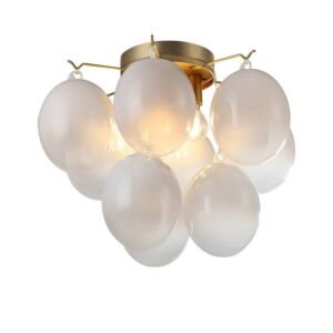 Globo  Semi Flush Mount in Brass by Artcraft