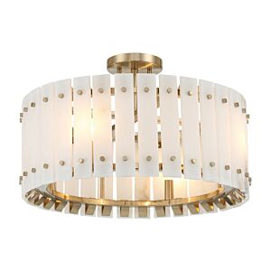 Bardon Four Light SemiFlush Mount in Celeste Brass by Metropolitan