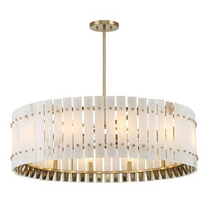 Bardon 12 Light Pendant in Celeste Brass by Metropolitan