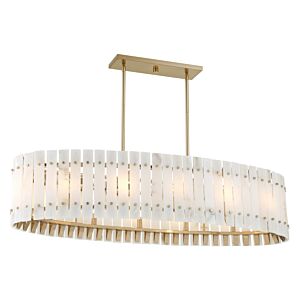 Bardon 12 Light Island Chandelier in Celeste Brass by Metropolitan