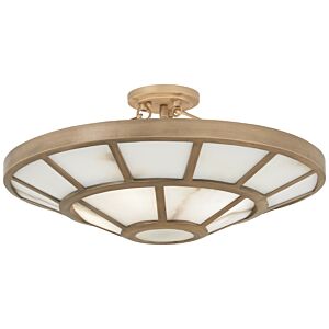 Istria Four Light SemiFlush Mount in Ashen Gold by Metropolitan