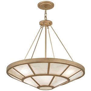 Istria Eight Light Pendant in Ashen Gold by Metropolitan