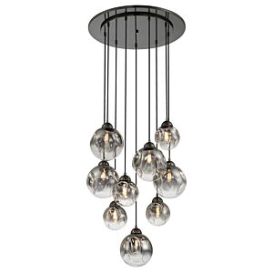 Neveh Nine Light Pendant in Gun Metal by Metropolitan