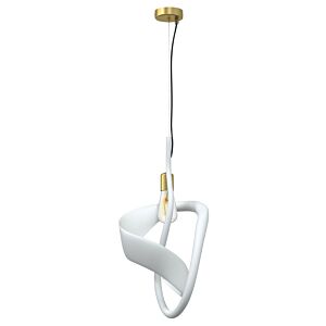 Jaxy One Light Pendant in White Frosted by Metropolitan