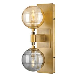 Oberon LED Wall Sconce in Heritage Brass by Fredrick Ramond