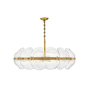 Lillia LED Chandelier in Heritage Brass by Fredrick Ramond