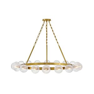 Coco LED Chandelier in Lacquered Brass by Fredrick Ramond