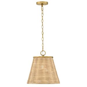 Brynn LED Pendant in Lacquered Brass by Lark