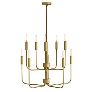 Austen LED Chandelier in Lacquered Brass by Lark