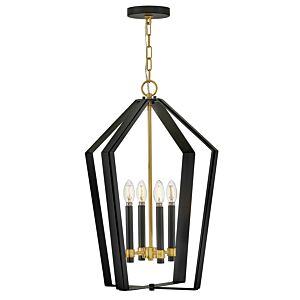 Sammi LED Pendant in Black by Lark