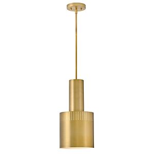 Casey LED Pendant in Lacquered Brass by Lark