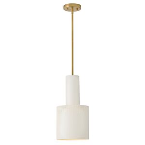 Casey LED Pendant in Lacquered Brass by Lark