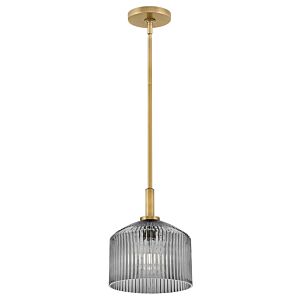 Lisette LED Pendant in Lacquered Brass by Lark