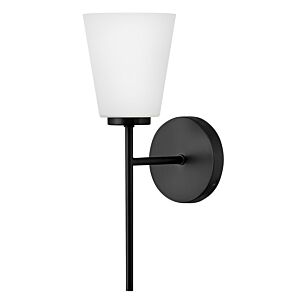 Bri LED Bathroom Vanity Light in Black by Lark