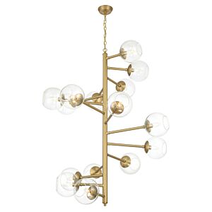 Millikan 15 Light Pendant in Signature Brass by MinkaLavery