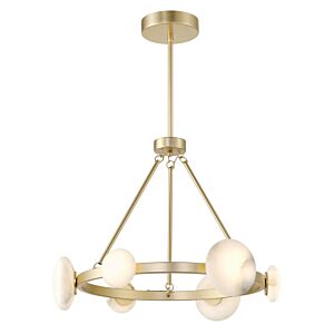 Zill LED Chandelier in Lily Gold by MinkaLavery