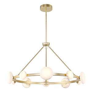 Zill LED Chandelier in Lily Gold by MinkaLavery