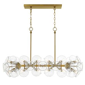 Winter 12 Light Island Chandelier in Soft Brass by MinkaLavery