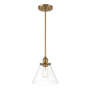 Barwell One Light Mini Pendant in Oxidized Aged Brass by MinkaLavery