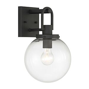 Wenston One Light Outdoor Wall Mount in Sand Coal by MinkaLavery