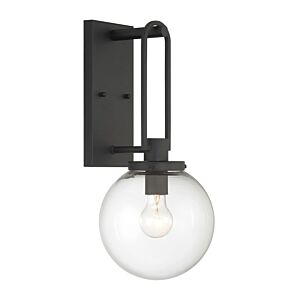 Wenston One Light Outdoor Wall Mount in Sand Coal by MinkaLavery