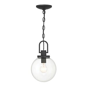 Wenston One Light Outdoor Pendant in Sand Coal by MinkaLavery