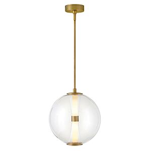 Elin LED Pendant in Lacquered Brass by Hinkley