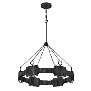 Raffi LED Chandelier in Carbon Black by Hinkley