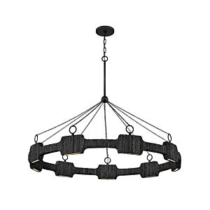 Raffi LED Chandelier in Carbon Black by Hinkley