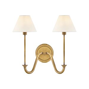 Greta LED Wall Sconce in Heritage Brass by Hinkley