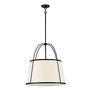 Clarke LED Chandelier in Black by Hinkley