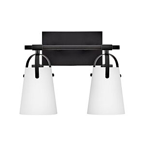 Foster LED Bathroom Vanity Light in Black by Hinkley