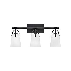 Foster LED Bathroom Vanity Light in Black by Hinkley