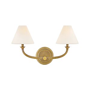 Greta LED Bathroom Vanity Light in Heritage Brass by Hinkley