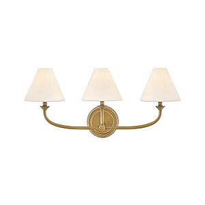 Greta LED Bathroom Vanity Light in Heritage Brass by Hinkley