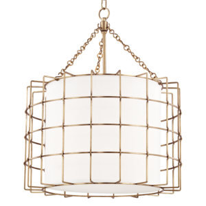  Sovereign Pendant Light in Aged Brass