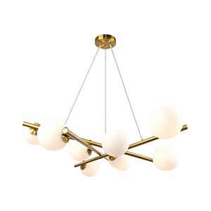 Modena  Chandelier in Plated Brushed Brass by Artcraft