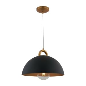 Pantheon  Pendant in Black, Rust Brass by Artcraft