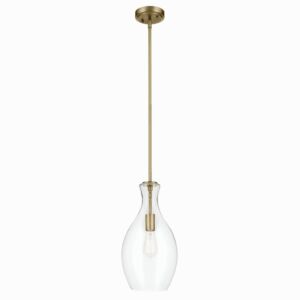 Everly  Pendant in Brushed Natural Brass by Kichler