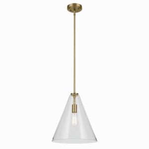 Everly  Pendant in Natural Brass by Kichler