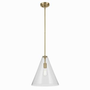 Everly  Pendant in Natural Brass by Kichler