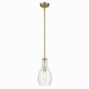 Everly  Pendant in Brushed Natural Brass by Kichler