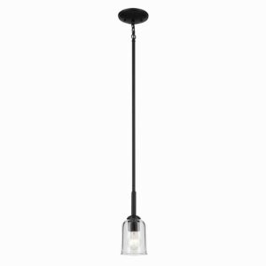 Shailene  Mini Pendant in Black by Kichler