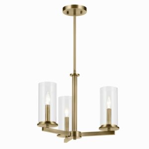 Crosby  Convertible Semi Flush in Natural Brass by Kichler