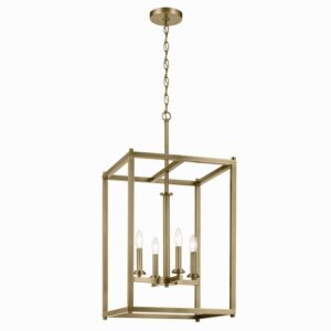 Crosby  Foyer Pendant in Natural Brass by Kichler