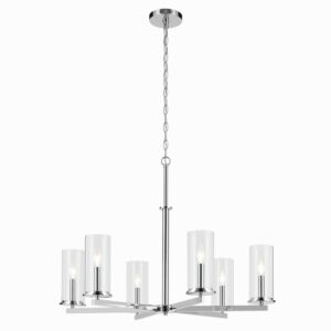 Crosby  Chandelier in Chrome by Kichler