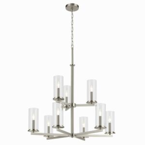 Crosby  Chandelier in Brushed Nickel by Kichler